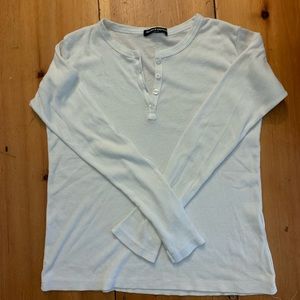 White Brandy Melville Henley